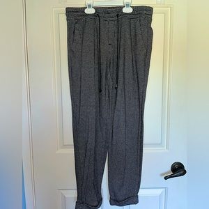 Black gingham sweatpants (GAP)